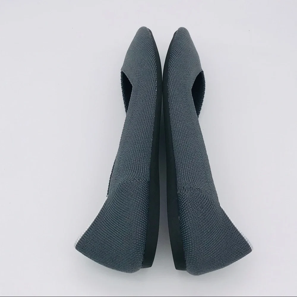 ROTHY’S The Point Pointed Flats EUC - Solid Gray W7.5 - Picture 6 of 9